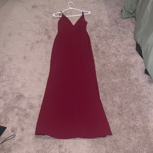 Formal gown maroon